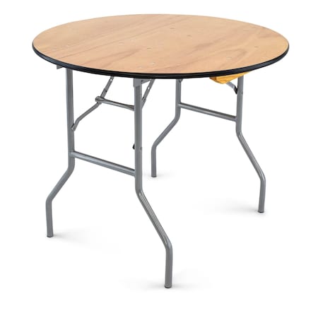 Atlas Commercial Products Titan Series 36 Round Wood Folding Table WFT5-36R